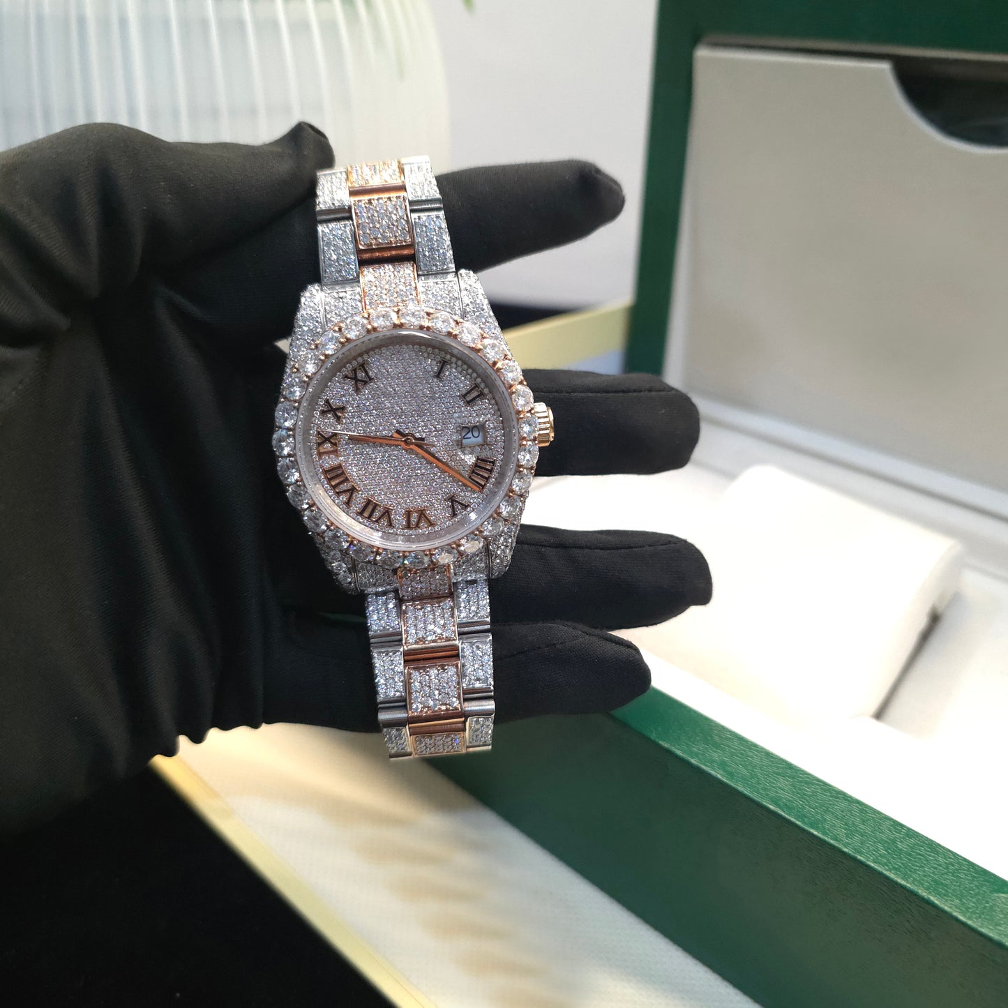 men's iced out watch