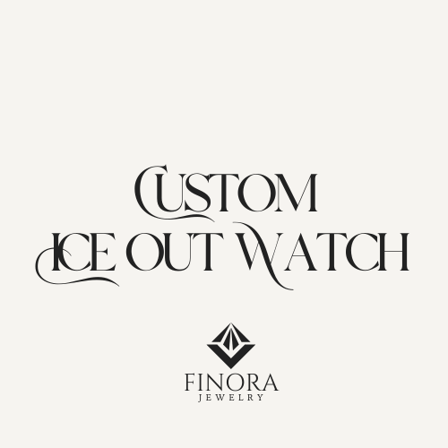 custom iceout &bust down watch