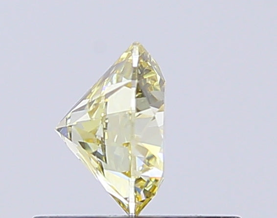 round 0.50 ct international gemological institute certified fancy yellow diamond β finora jewelry