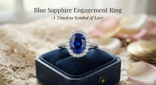 Blue Sapphire Engagement Ring