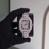 Icedout Premium Customized Watch | Two Tone | White and Rose | Bust down Watch