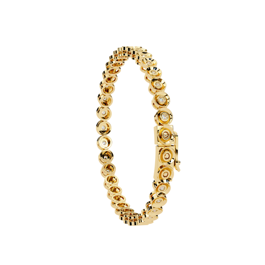 Aura Bezel-Set Diamond Bracelet – Finora Jewelry