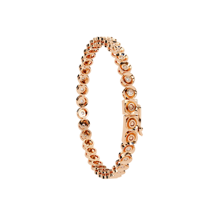 Aura Bezel-Set Diamond Bracelet – Finora Jewelry