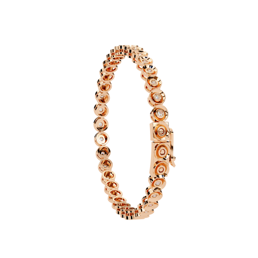 Aura Bezel-Set Diamond Bracelet – Finora Jewelry