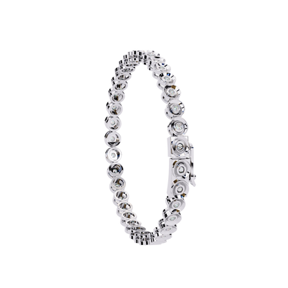 Aura Bezel-Set Diamond Bracelet – Finora Jewelry