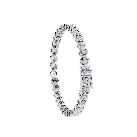 Aura Bezel-Set Diamond Bracelet – Finora Jewelry