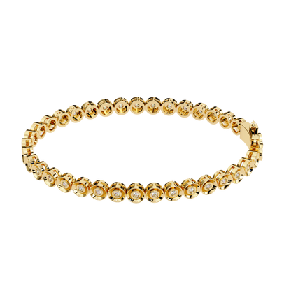 Aura Bezel-Set Diamond Bracelet – Finora Jewelry