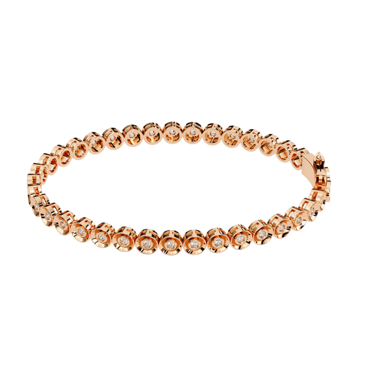 Aura Bezel-Set Diamond Bracelet – Finora Jewelry