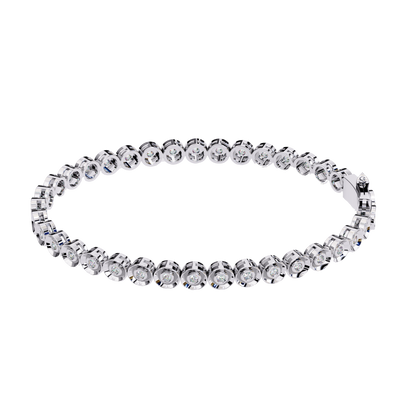 Aura Bezel-Set Diamond Bracelet – Finora Jewelry