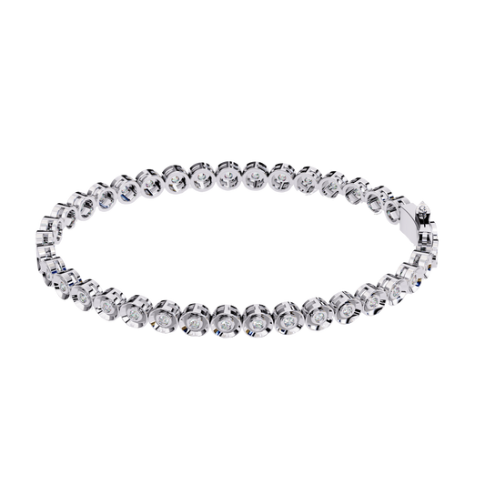 Aura Bezel-Set Diamond Bracelet – Finora Jewelry