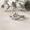 Round Cut Diamond Solitaire Engagement Ring with Matching Band – Finora Jewelry