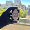 Iced Out Watch |Full Rose | Arabic Letter | Customized Watch | Buss Down Watch | 41 MM Watch