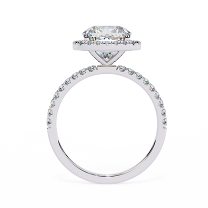 Cushion Cut Halo Ring – Perfect for Engagements or Milestone Anniversaries