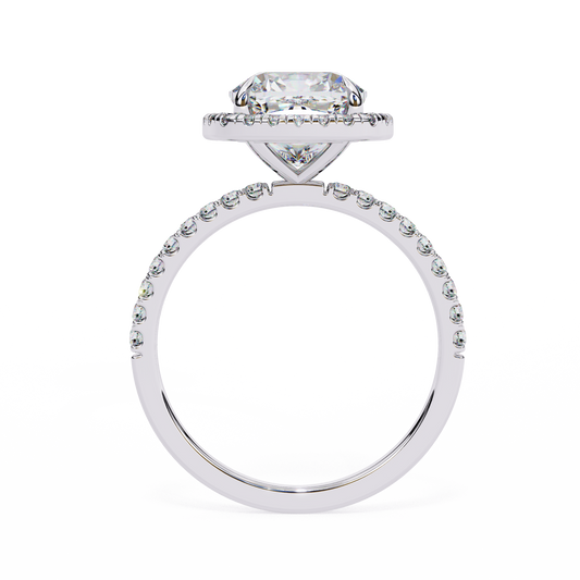 Cushion Cut Halo Ring – Perfect for Engagements or Milestone Anniversaries
