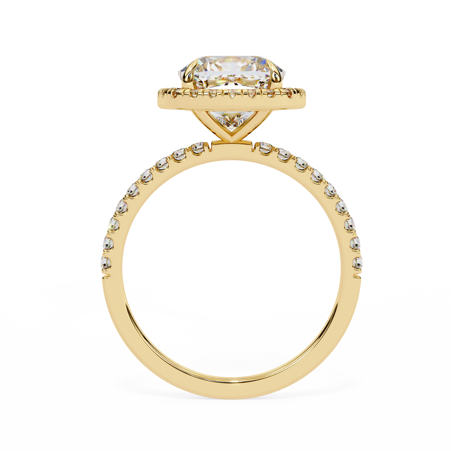cushion cut halo ring – perfect for engagements or milestone anniversaries