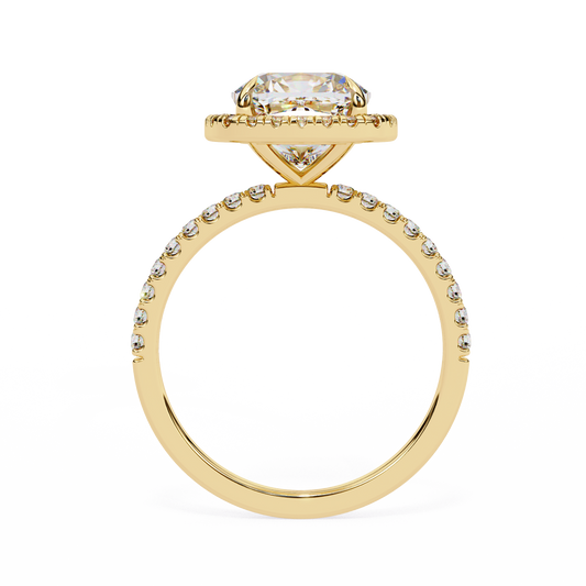 Cushion Cut Halo Ring – Perfect for Engagements or Milestone Anniversaries