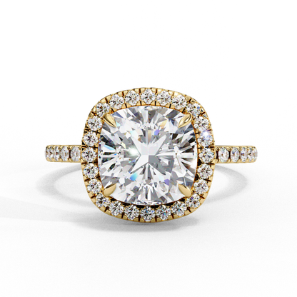 Cushion Cut Halo Ring – Perfect for Engagements or Milestone Anniversaries