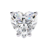Timeless Radiance Heart Moissanite Stud Earrings – Finora Jewelry