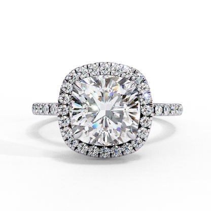 Cushion Cut Halo Ring – Perfect for Engagements or Milestone Anniversaries