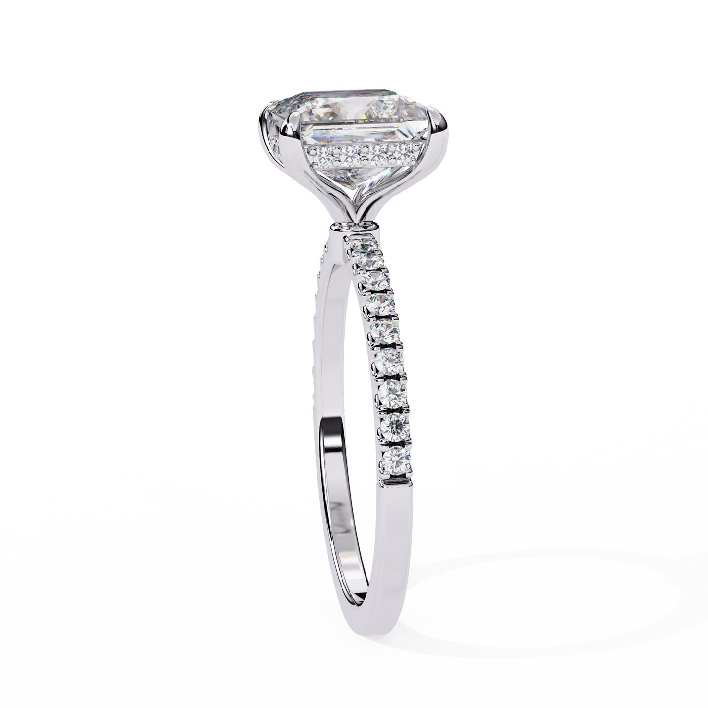 radiant princess cut solitaire engagement ring – elegant classic gift for her – perfect for birthday, proposal, or anniversary – custom 925 silver / 10k / 14k gold / platinum – finora signature