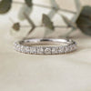 Classic Pavé Diamond Eternity Band Ring in 925 Silver, 10K/14K Gold (Rose/White/Yellow), & Platinum – Finora Jewelry