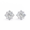 Celebrate modern brilliance with the Princess Cut Diamond Stud Earrings from Finora Signature Sparkle.