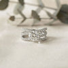 Round Cut Multi-Band Diamond Engagement Ring
