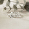 Two-Stone Pear & Princess Cut Diamond Ring – Dual Brilliance in 925 Silver, 10K / 14K Gold, or Platinum – Finora Symbolic Design of Love & Harmony – Meaningful Gift for Her