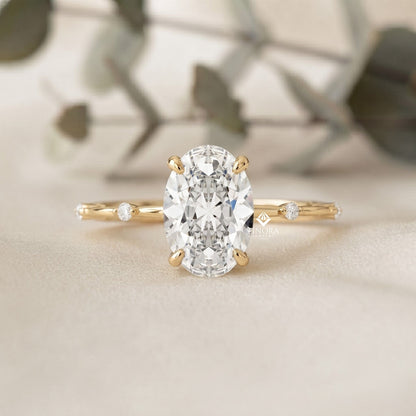 Oval Cut Diamond Ring  –  Fine Jewelry Engagement Ring