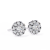 Moissanite Cluster Stud Earrings in 925 Silver, 10K, or 14K | Finora Jewelry