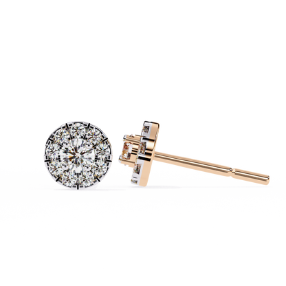 Moissanite Cluster Stud Earrings in 925 Silver, 10K, or 14K | Finora Jewelry