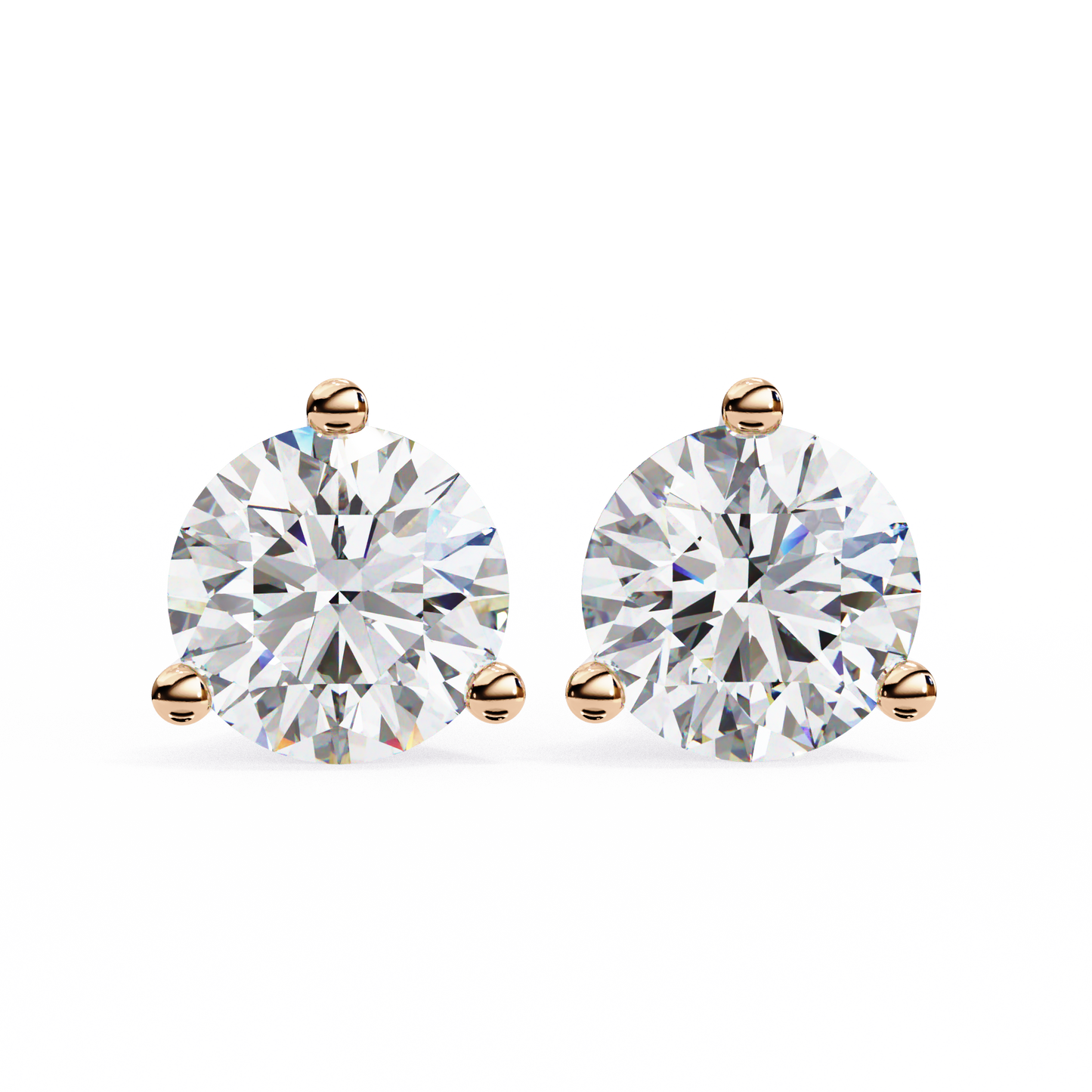 finora jewelry round moissanite stud earrings | finora signature sparkle