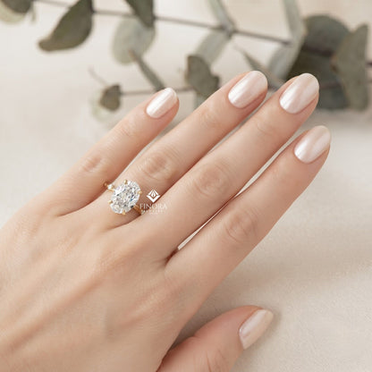 Oval Cut Diamond Ring  –  Fine Jewelry Engagement Ring