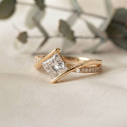 Princess Cut Engagement Ring – Elegant Bridal Style