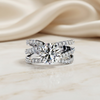 Round Cut Multi-Band Diamond Engagement Ring