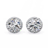 Finora Jewelry Classic Halo Moissanite Stud Earrings | Timeless Elegance