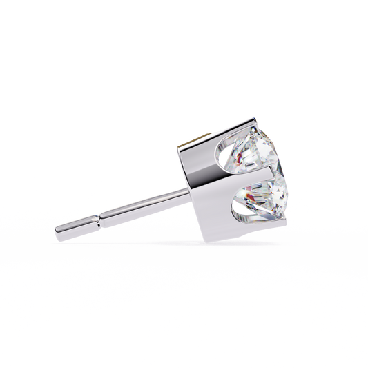 Finora Jewelry Classic Halo Moissanite Stud Earrings | Timeless Elegance
