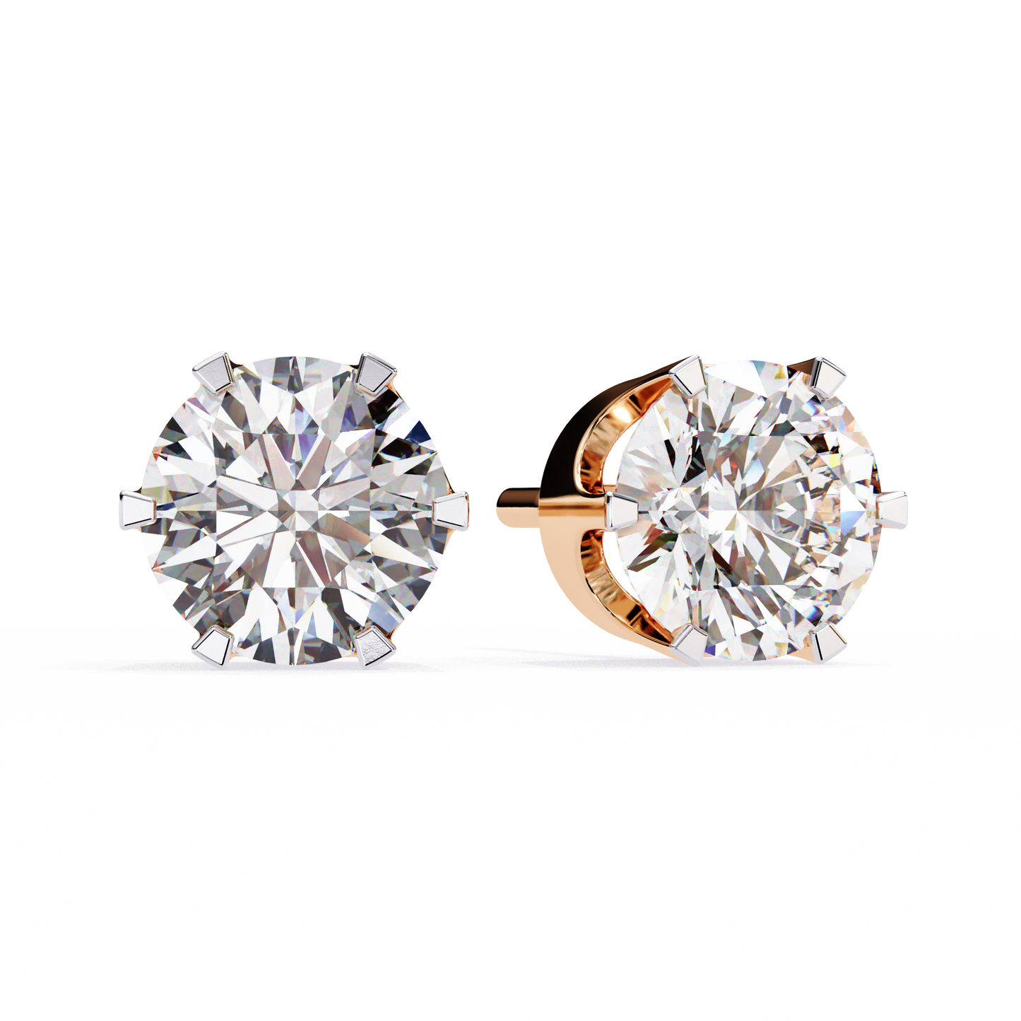 finora jewelry classic halo moissanite stud earrings | timeless elegance