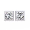 Finora Jewelry Princess-Cut Moissanite Stud Earrings | Sleek Modern Brilliance