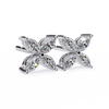 Finora Jewelry Marquise Moissanite Flower Stud Earrings | Elegant Floral Design