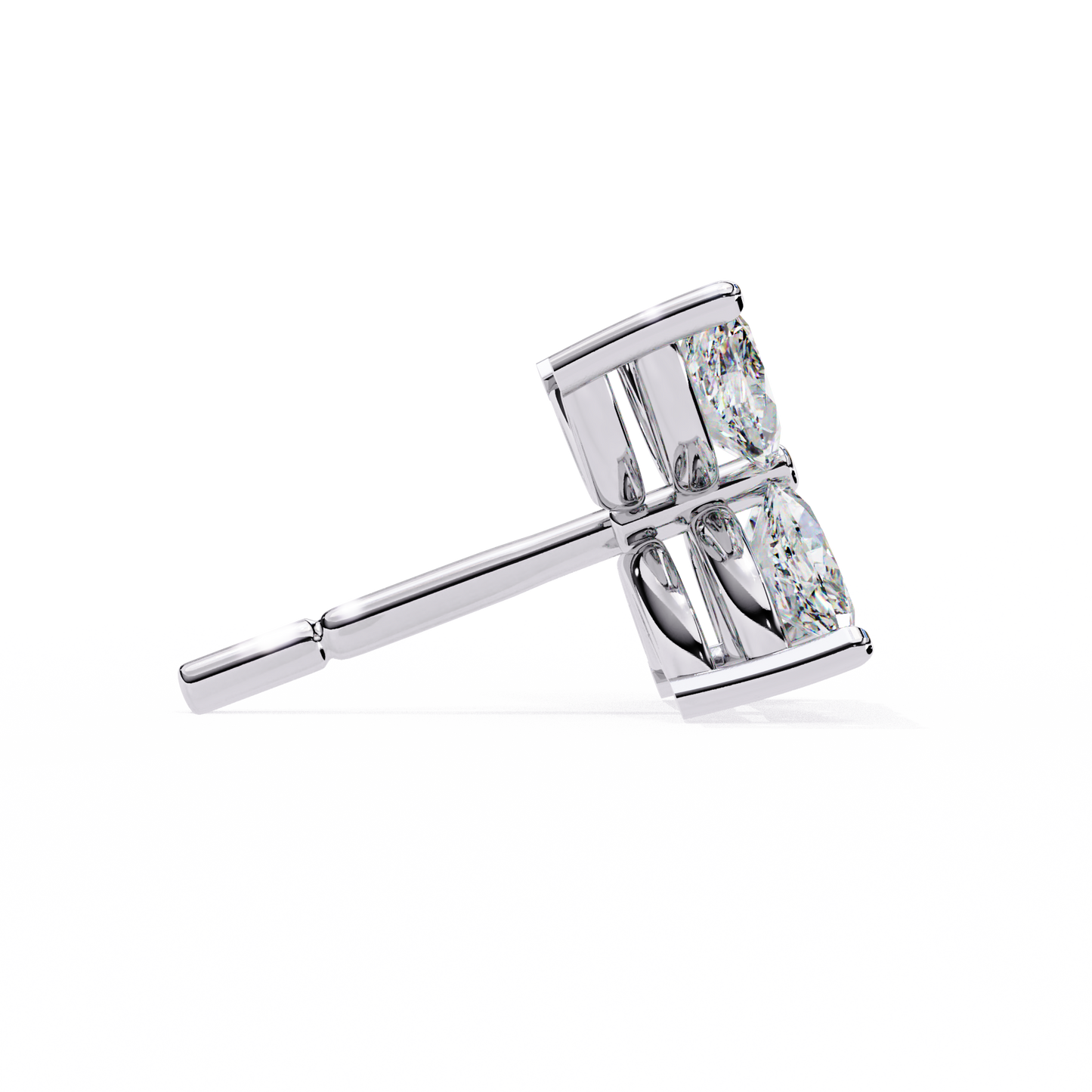 finora jewelry marquise moissanite flower stud earrings | elegant floral design