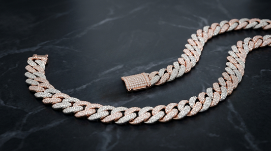 Iced Out Rose Gold Miami Cuban Chain
