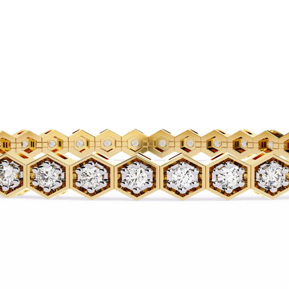 HexaGlow Diamond Tennis Bracelet – Finora Jewelry