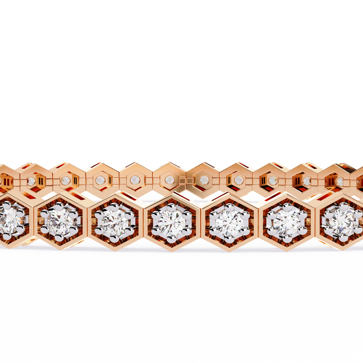 hexaglow diamond tennis bracelet – finora jewelry