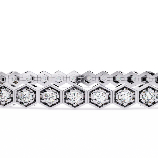 HexaGlow Diamond Tennis Bracelet – Finora Jewelry