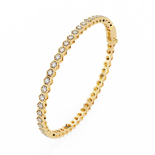 HexaGlow Diamond Tennis Bracelet – Finora Jewelry