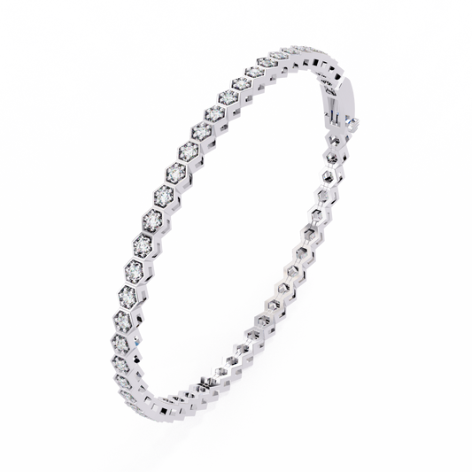 HexaGlow Diamond Tennis Bracelet – Finora Jewelry