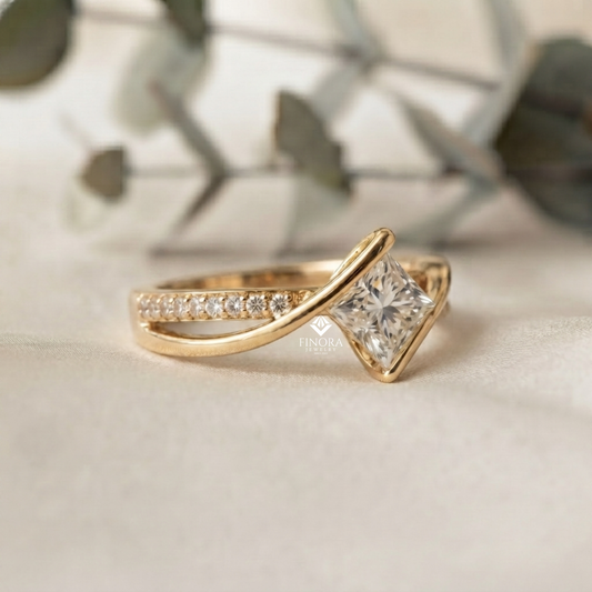 Princess Cut Engagement Ring – Elegant Bridal Style