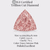 Trillion 2.11 Ct International Gemological Institute Certified Fancy Intense Pink Diamond – Finora Jewelry