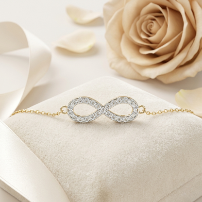 Avela Petite Infinity Diamond Bracelet – Finora Jewelry